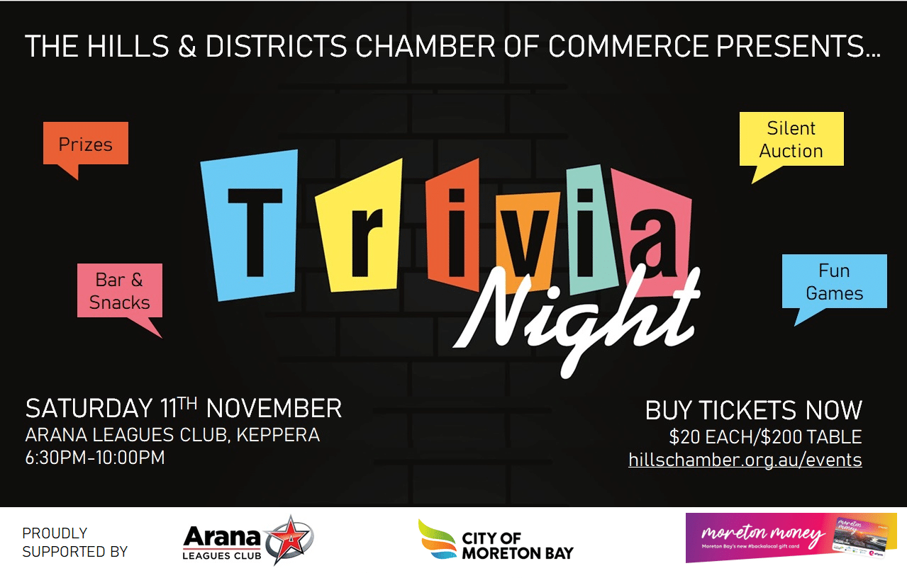 Trivia Night » The Hills & District Chamber of Commerce Trivia Night – Event cancelled